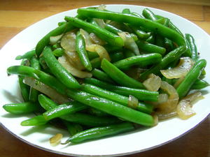 green beans dish